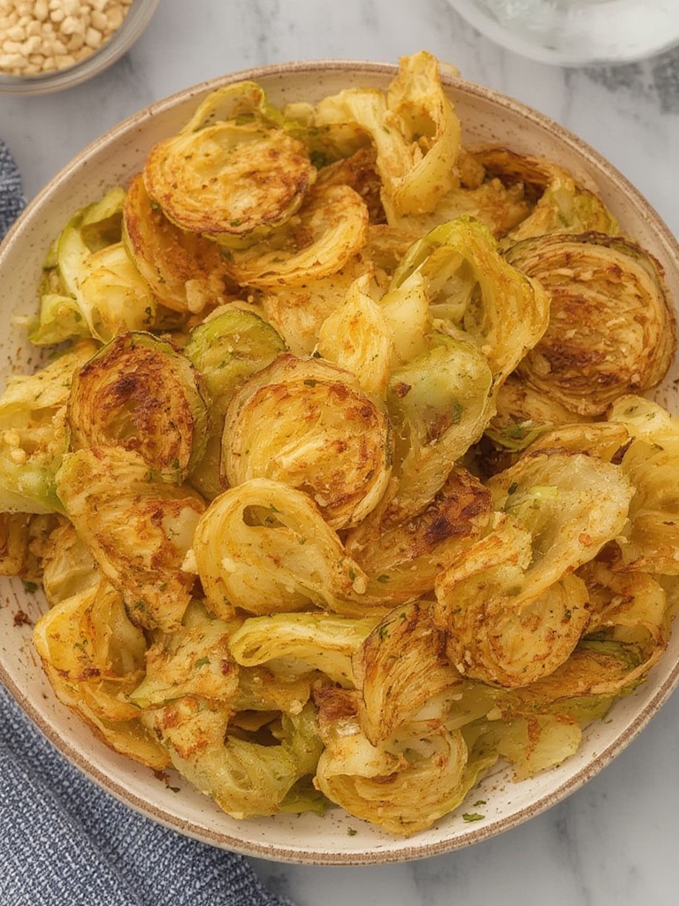 Air Fryer Cabbage Chips